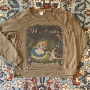 Disney Alice in Wonderland graphic sweater